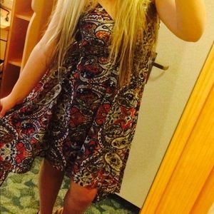 Earthbound Patterned silky dress